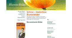 Desktop Screenshot of blumen-bilder.net