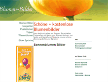 Tablet Screenshot of blumen-bilder.net